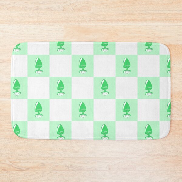 Item preview, Jewel Butt Plug Cute Light Green Checkerboard Pattern designed and sold by KinkShoppe.