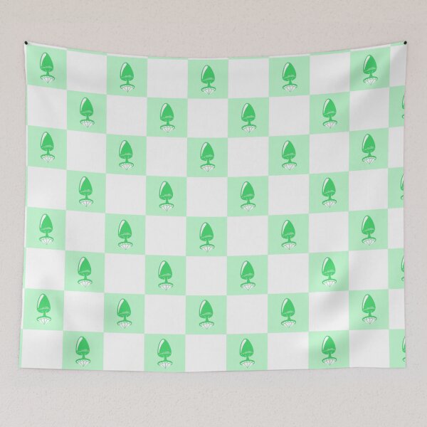 Item preview, Jewel Butt Plug Cute Light Green Checkerboard Pattern designed and sold by KinkShoppe.