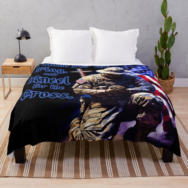 Item preview, I stand for the flag and kneel for the cross designed and sold by StoicQuotes.