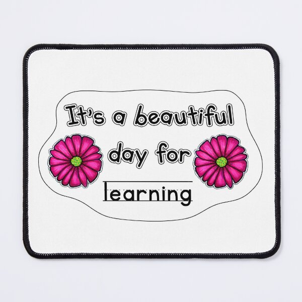 Item preview, It’s A Beautiful Day For Learning designed and sold by pinkslipcrochet.