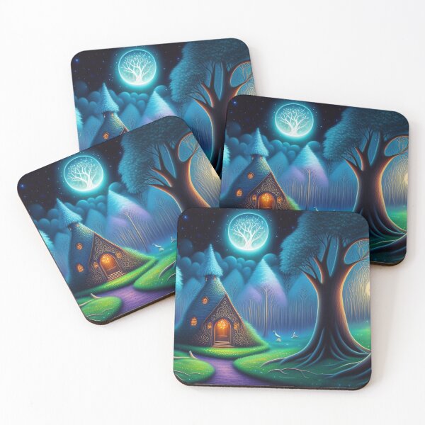 Item preview, Moonlit Haunted Mansion: Halloween Night in the Enchanted Woods designed and sold by WhimsyRealm.