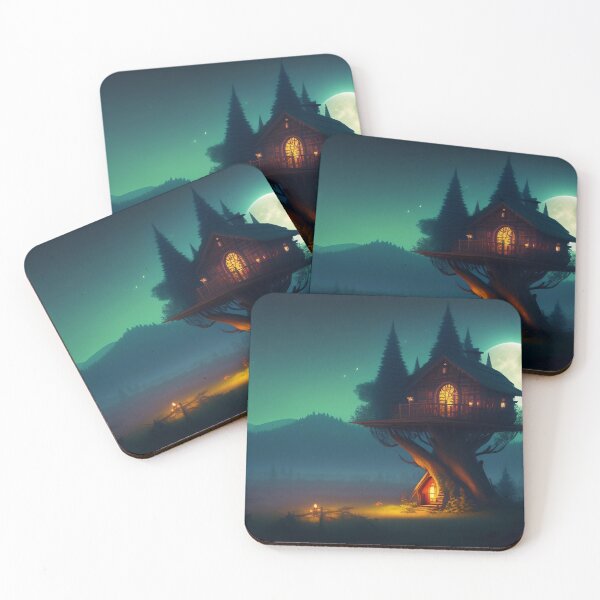 Item preview, Halloween Haunted House in the Spooky Forest designed and sold by WhimsyRealm.
