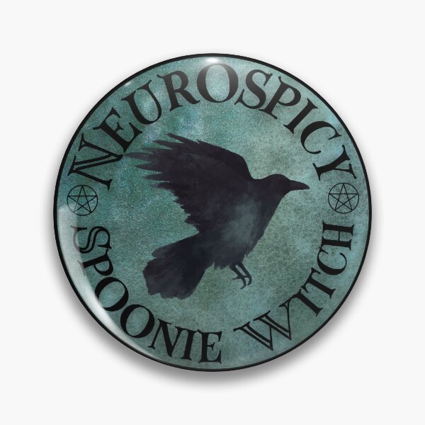 Item preview, Neurospicy Spoonie Witch -Watercolor Raven designed and sold by Madeleine39.
