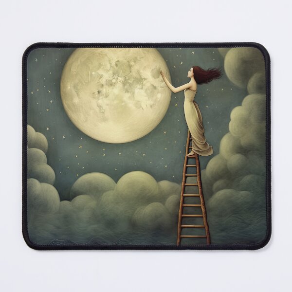 Item preview, Climbing to the Moon designed and sold by Sasha Art Gallery.
