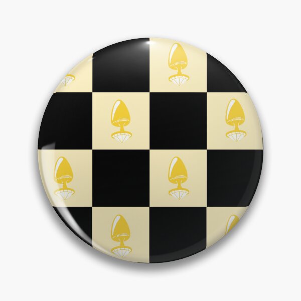 Item preview, Jewel Butt Plug Cute Yellow Checkerboard Pattern designed and sold by KinkShoppe.