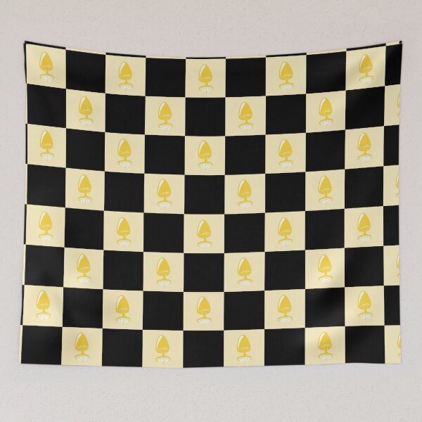Item preview, Jewel Butt Plug Cute Yellow Checkerboard Pattern designed and sold by KinkShoppe.