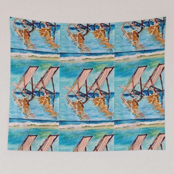 Item preview, Beach Chair Reflections designed and sold by gillsart.