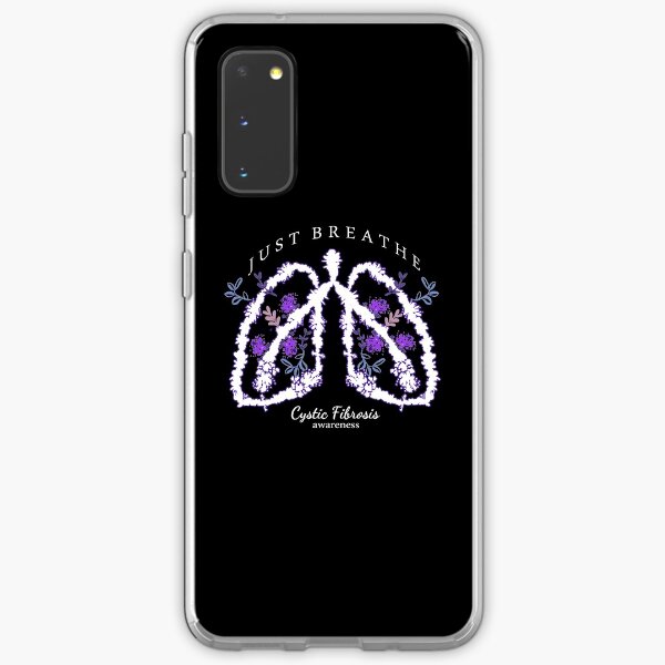 Cystic Fibrosis Awareness (White) Just Breathe Samsung Galaxy Soft Case