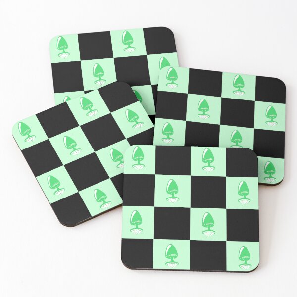 Item preview, Jewel Butt Plug Cute Light Green Checkerboard Pattern designed and sold by KinkShoppe.