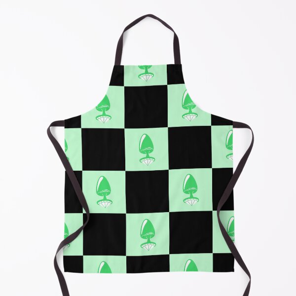 Item preview, Jewel Butt Plug Cute Light Green Checkerboard Pattern designed and sold by KinkShoppe.