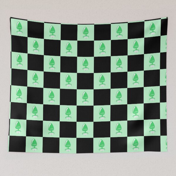 Item preview, Jewel Butt Plug Cute Light Green Checkerboard Pattern designed and sold by KinkShoppe.
