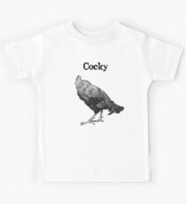 Funny Cocky Rooster Shirt Kids Tee