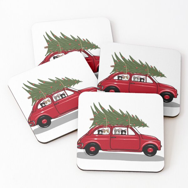 Item preview, Bringing Home The Christmas Tree Red  designed and sold by ErickTLaster.