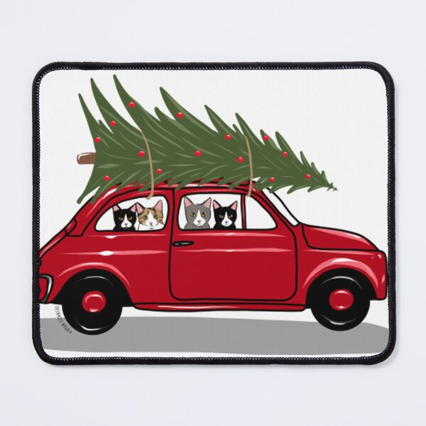 Item preview, Bringing Home The Christmas Tree Red designed and sold by ErickTLaster.