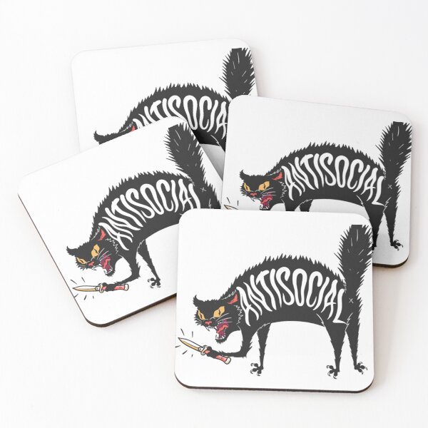 Item preview, Anti Social Pissed Off Cat  designed and sold by ErickTLaster.