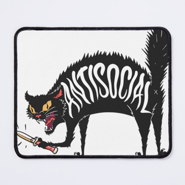 Item preview, Anti Social Pissed Off Cat designed and sold by ErickTLaster.