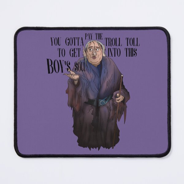 Item preview, Pay the Troll Toll Black Letters designed and sold by Ezrienel.