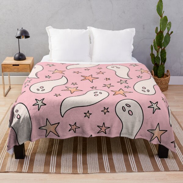 Item preview, Pastel Ghost Print in Pinkp designed and sold by doodlebymeg.
