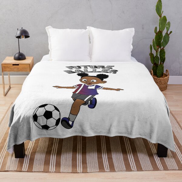 Item preview, 'Future Baller' - Girl with Afro puffs designed and sold by ThingsByNin.