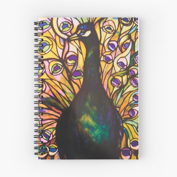 Artikelvorschau, Louis Comfort Tiffany Buntglas-Pfauenvogel entworfen und verkauft von Neeshki.