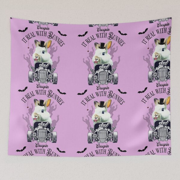Item preview, Halloween Bunny: "Creepin it real with Bunnies" designed and sold by mamamiamarket.