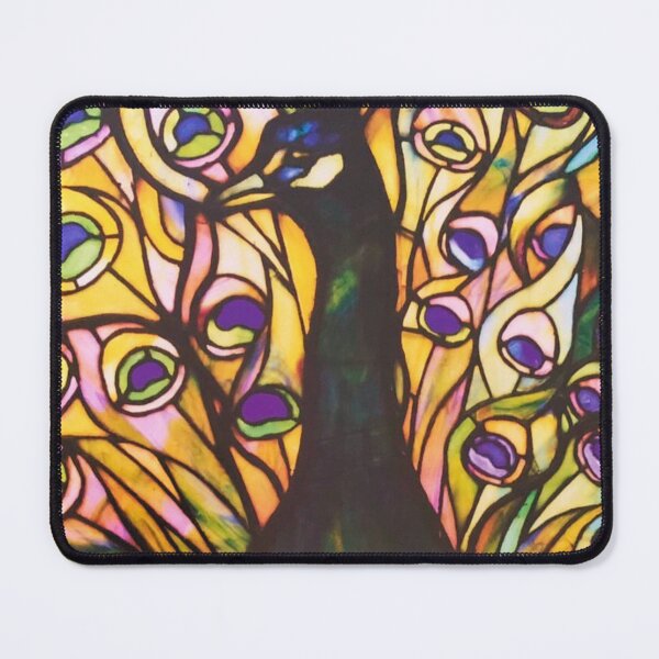 Item preview, Louis Comfort Tiffany Stained Glass Peacock Bird designed and sold by Neeshki.