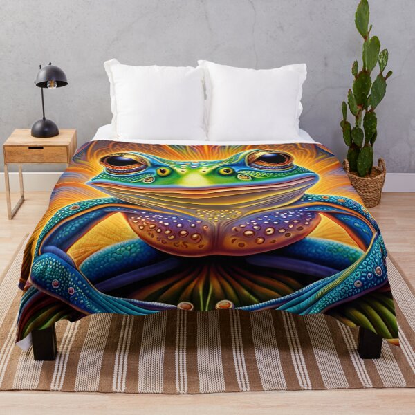 Item preview, Froggy Animal Spirit (25) - Trippy Psychedelic Frog designed and sold by TheThirdEye.