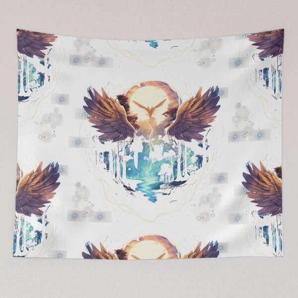 Item preview, Bird in the wild, AI graphic, birds in the forest, a lightning night designed and sold by BeatyinChaos.