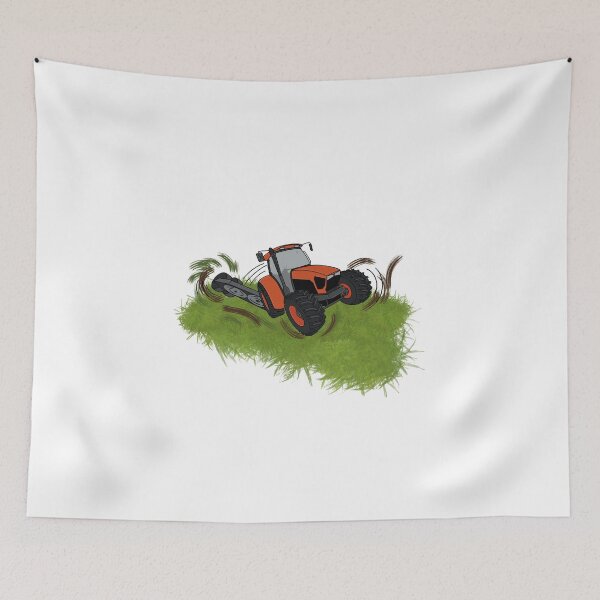 Item preview, Orange Tractor Brush Hog Mower designed and sold by RampRatGear.