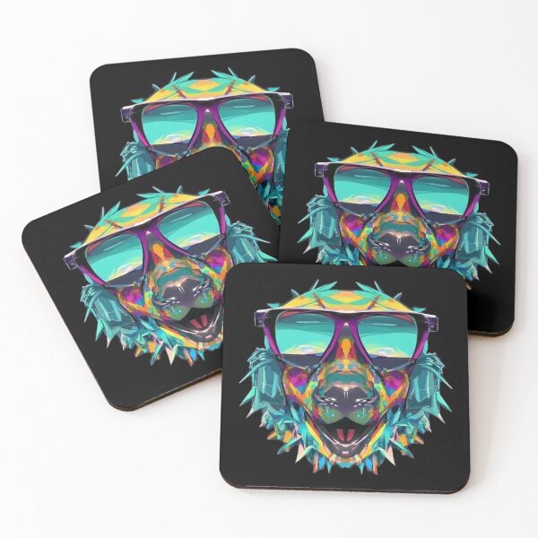 Item preview, Multicolored Dog with Sunglasses designed and sold by Ben-Design-Fr.