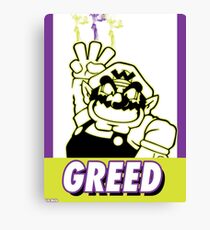 Wario's Greed Obey Parody Canvas Print