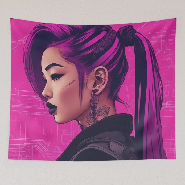 Item preview, Cyberpunk Asian Girl designed and sold by Mayke Santana.