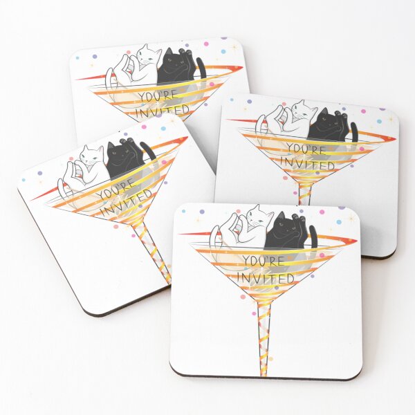Item preview, Cheers! Welcome To Martini Cats Party  designed and sold by SusanCDrake.