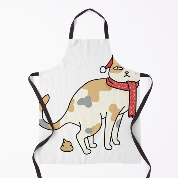 Item preview, Christmas Calico Cat Pooping designed and sold by SusanCDrake.