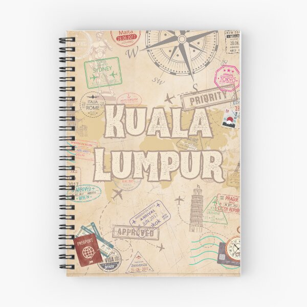 Aperçu de l'œuvre  Faire le tour du monde et découvrir Kuala Lumpur créée et vendue par studio468.