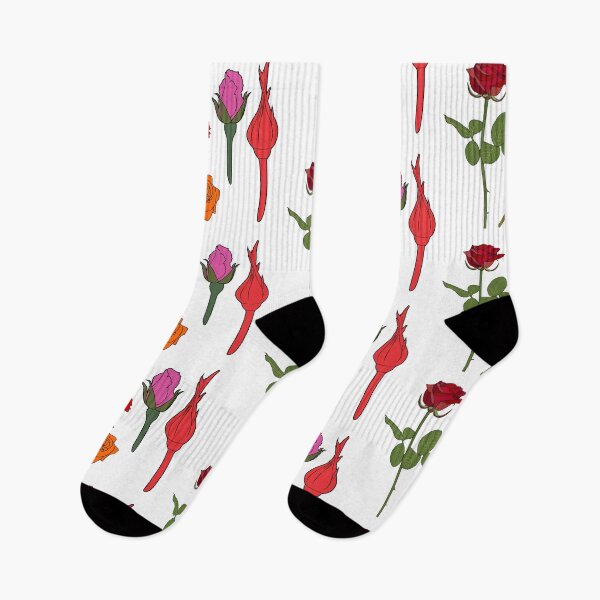 Item preview, Rose Flower Pattern Sticker Set - Redbubble Sticker designed and sold by bluehatgraphics.