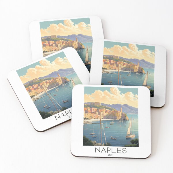 Item preview, A Vintage Travel Illustration of Naples - Italy designed and sold by GoodOldVintage.