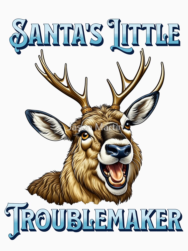 Discover Santa's Little Troublemaker Classic T-Shirt