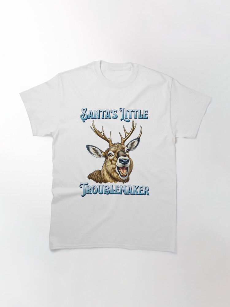 Disover Santa's Little Troublemaker Classic T-Shirt