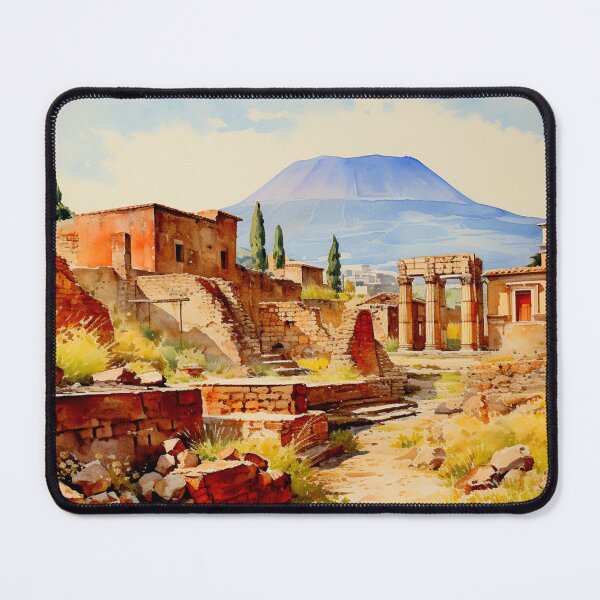 Item preview, Watercolor Design of Pompeii - Italy designed and sold by Sketch-Shack.
