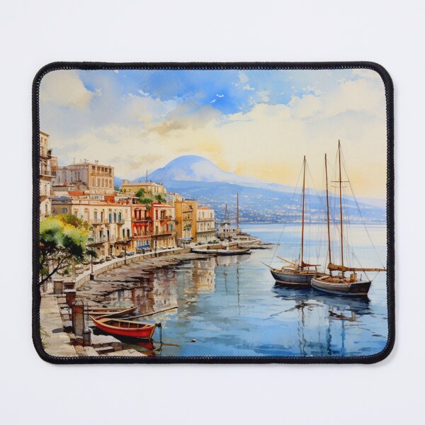 Item preview, Watercolor Design of Naples - Italy designed and sold by Sketch-Shack.