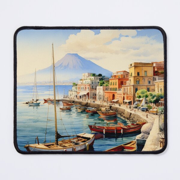Item preview, Watercolor Design of Naples - Italy  designed and sold by Sketch-Shack.