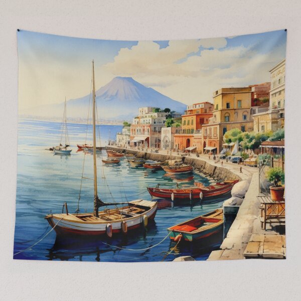 Artikelvorschau, Aquarelldesign von Neapel - Italien entworfen und verkauft von Sketch-Shack.
