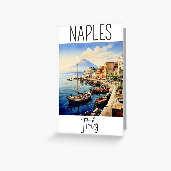 Item preview, Watercolor Design of Naples - Italy  designed and sold by Sketch-Shack.