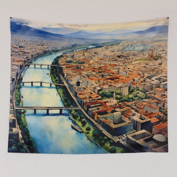 Item preview, Watercolor Design of Turin - Italy  designed and sold by Sketch-Shack.