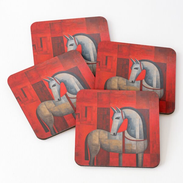Item preview, Abstract Red Horse Inside Barn designed and sold by YoPedro.