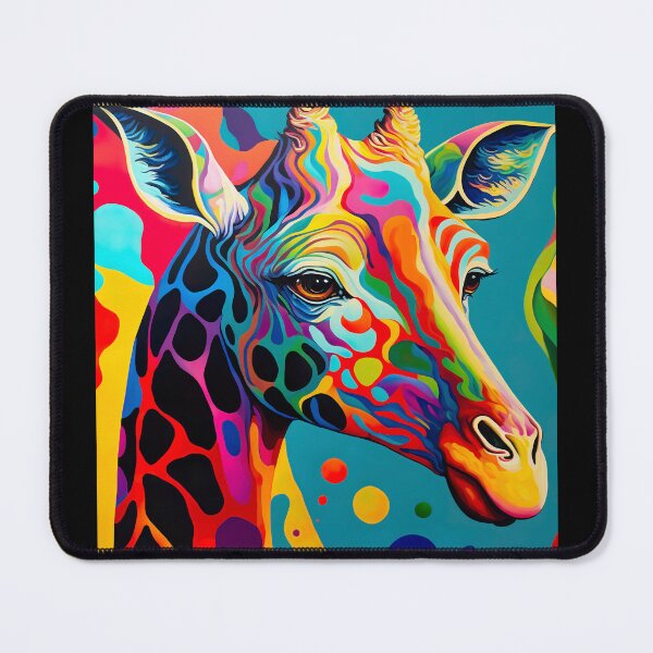 Item preview, colorful giraffe designed and sold by ururuty.