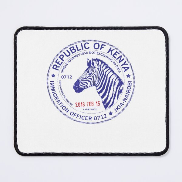 Item preview, Passport Stamp Kenya  designed and sold by MathildeSevier.
