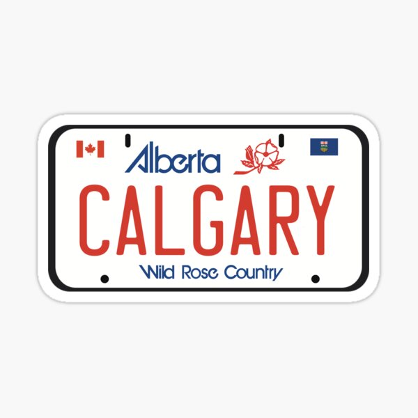 Item preview, Calgary License Plate designed and sold by The Hobbyist Vancouver.