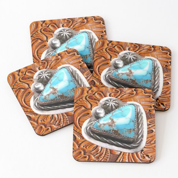 Item preview, Tooling and turquoise  designed and sold by bluemoondavid.